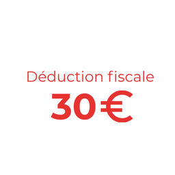Coût réel de votre don 30 euros